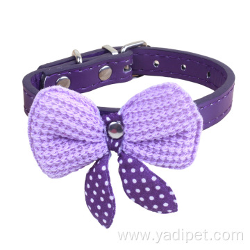 Small Dog Pet Bow Collar